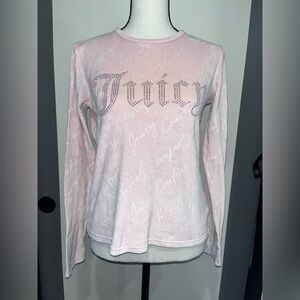 Juicy Couture Pink Long Sleeve Top